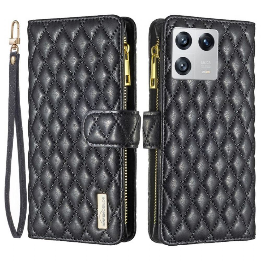 Flipové Pouzdro Na Xiaomi 13 Binfen Barevný Styl Prošívané