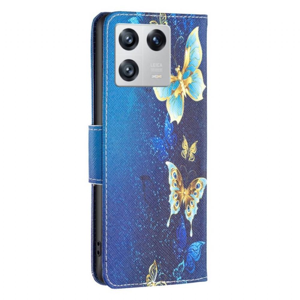 Flipové Pouzdro Na Xiaomi 13 Motýli