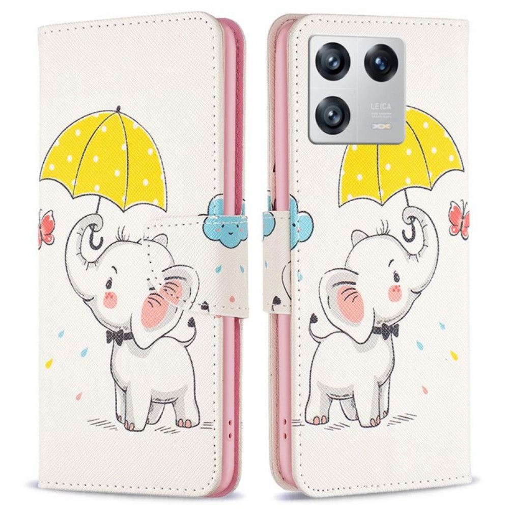 Flipové Pouzdro Na Xiaomi 13 Sloní Deštník