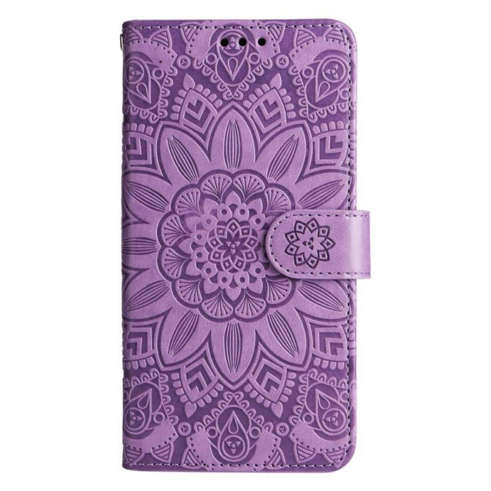 Kožené Pouzdro Na Xiaomi 13 Mandala Sun S Šňůrkou