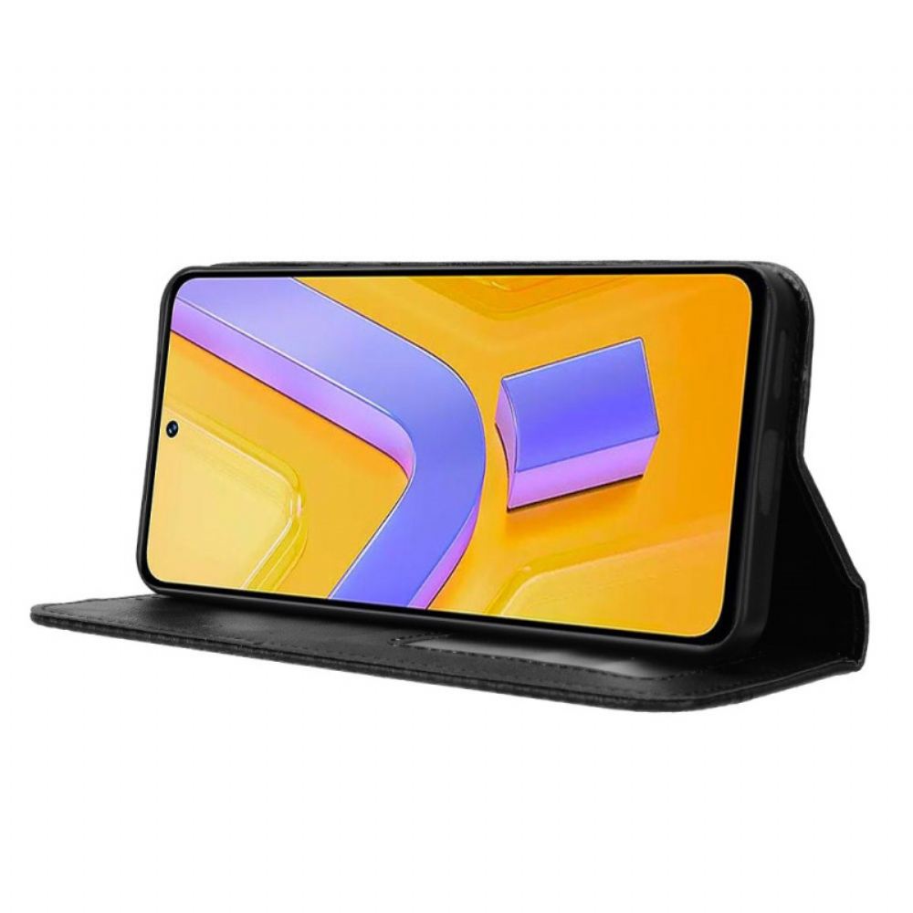 Kožené Pouzdro Folio Vivo V40 Se 5g Vintage Okraj