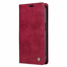 Kožené Pouzdro Folio Vivo V40 Se 5g Vintage Styl Yikatu