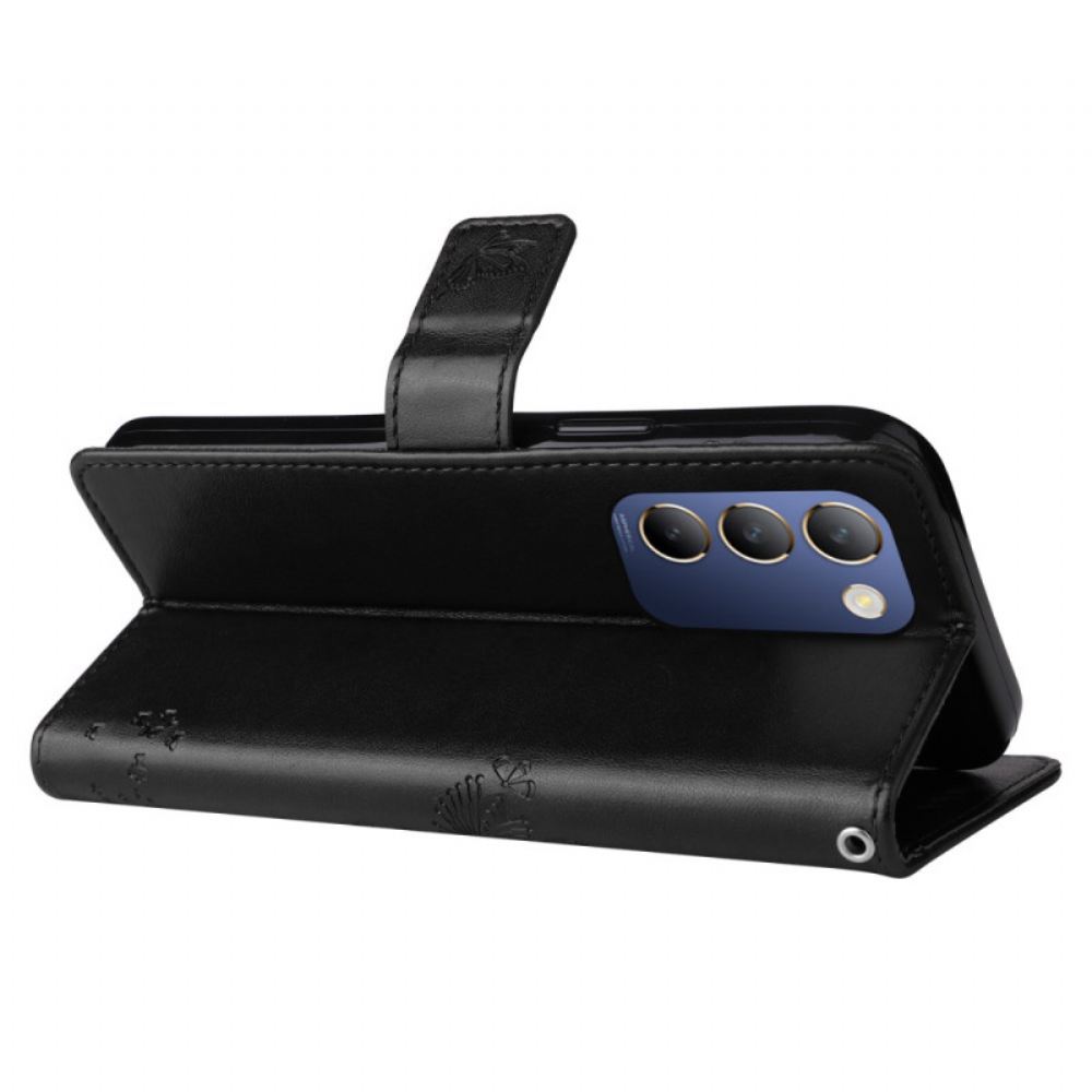 Kožený Kryt Na Vivo V40 Se 5g Strom A Kočka