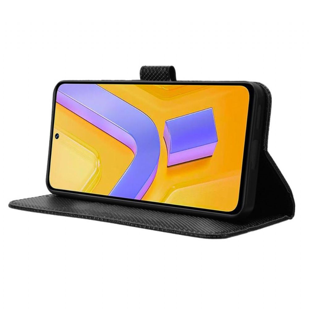 Kožený Kryt Vivo V40 Se 5g Diamantová Textura