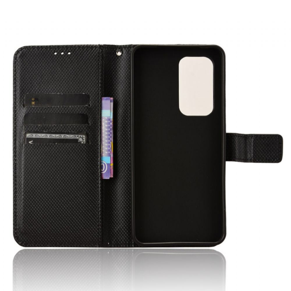 Kožený Kryt Vivo V40 Se 5g Diamantová Textura