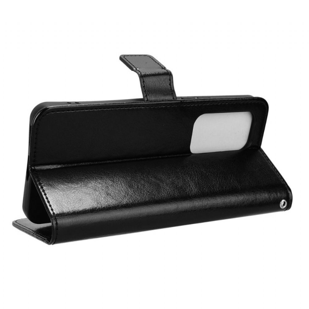 Kožený Kryt Vivo V40 Se 5g Okázalá Umělá Kůže S Páskem