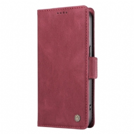 Kožený Kryt Vivo V40 Se 5g Yikatu Semiš Efekt