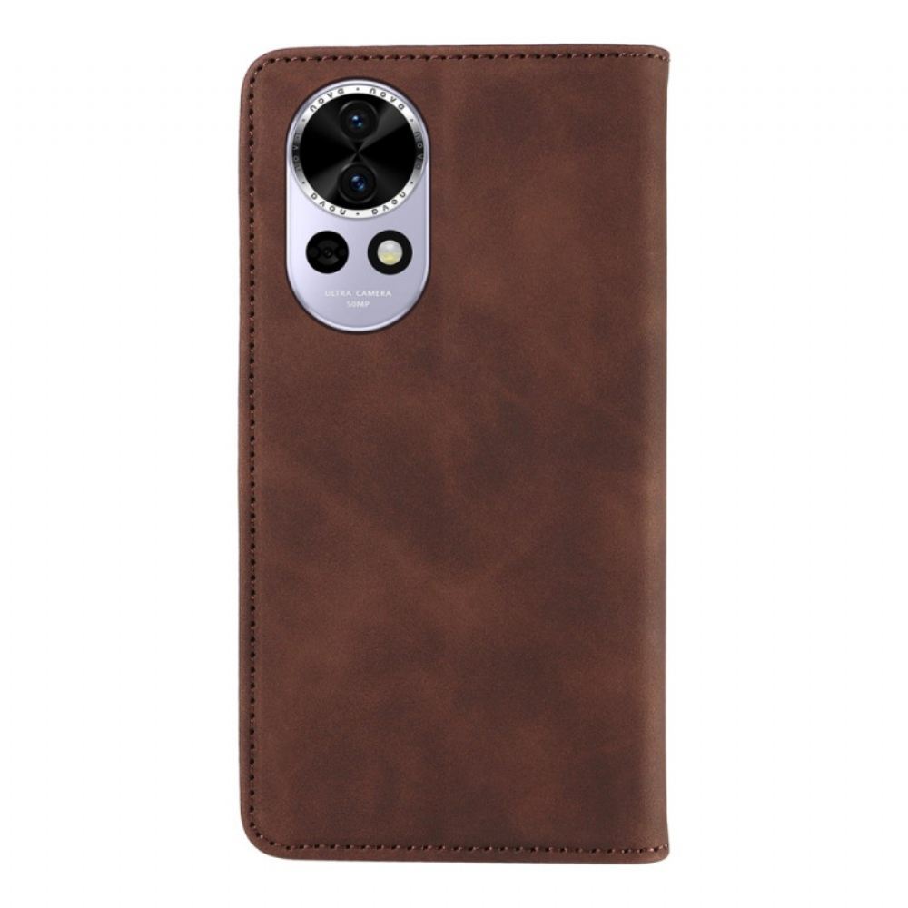 Kožený Kryt Huawei Nova 13 Betopnice Semišový Efekt