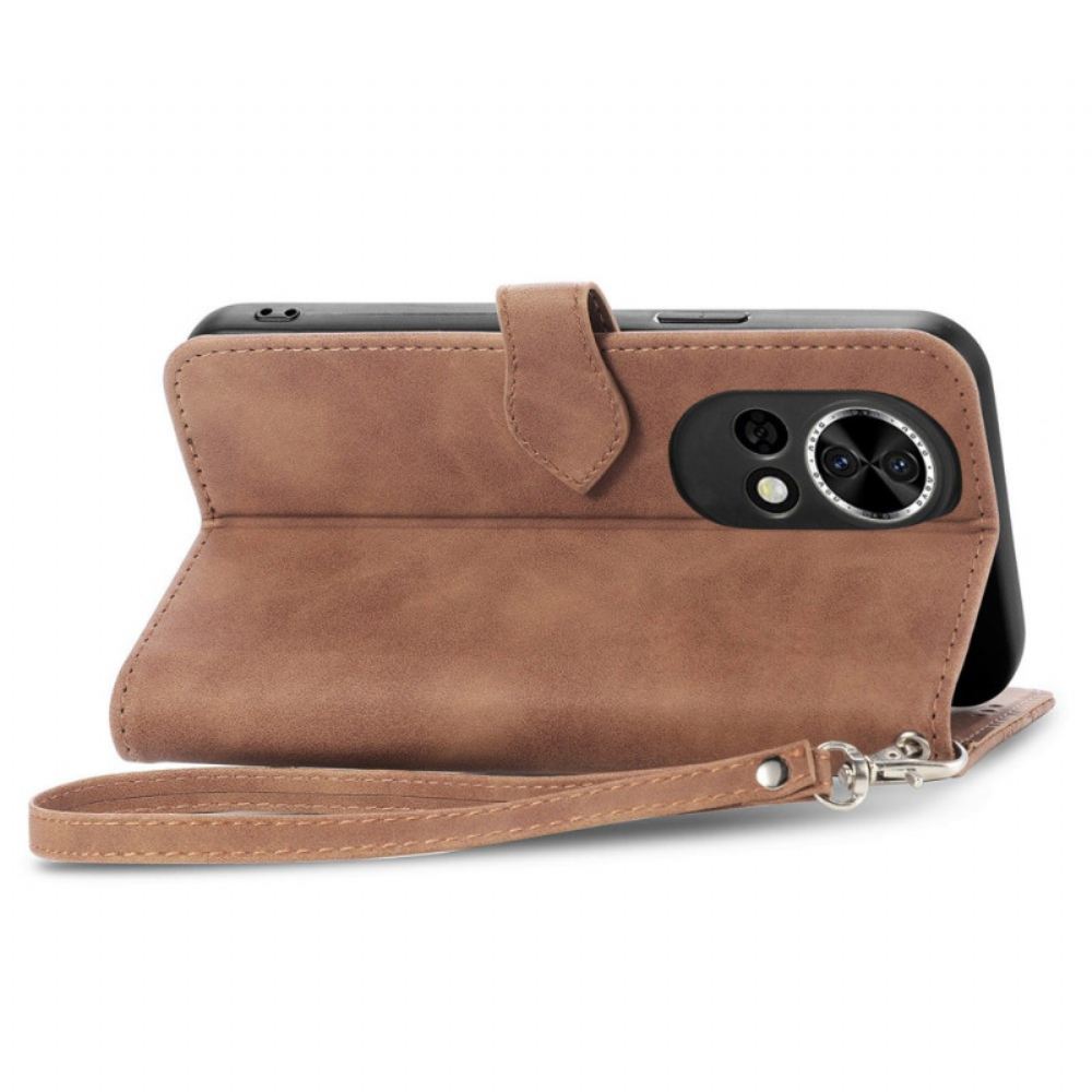 Kožený Kryt Huawei Nova 13 Krajkový Potisk