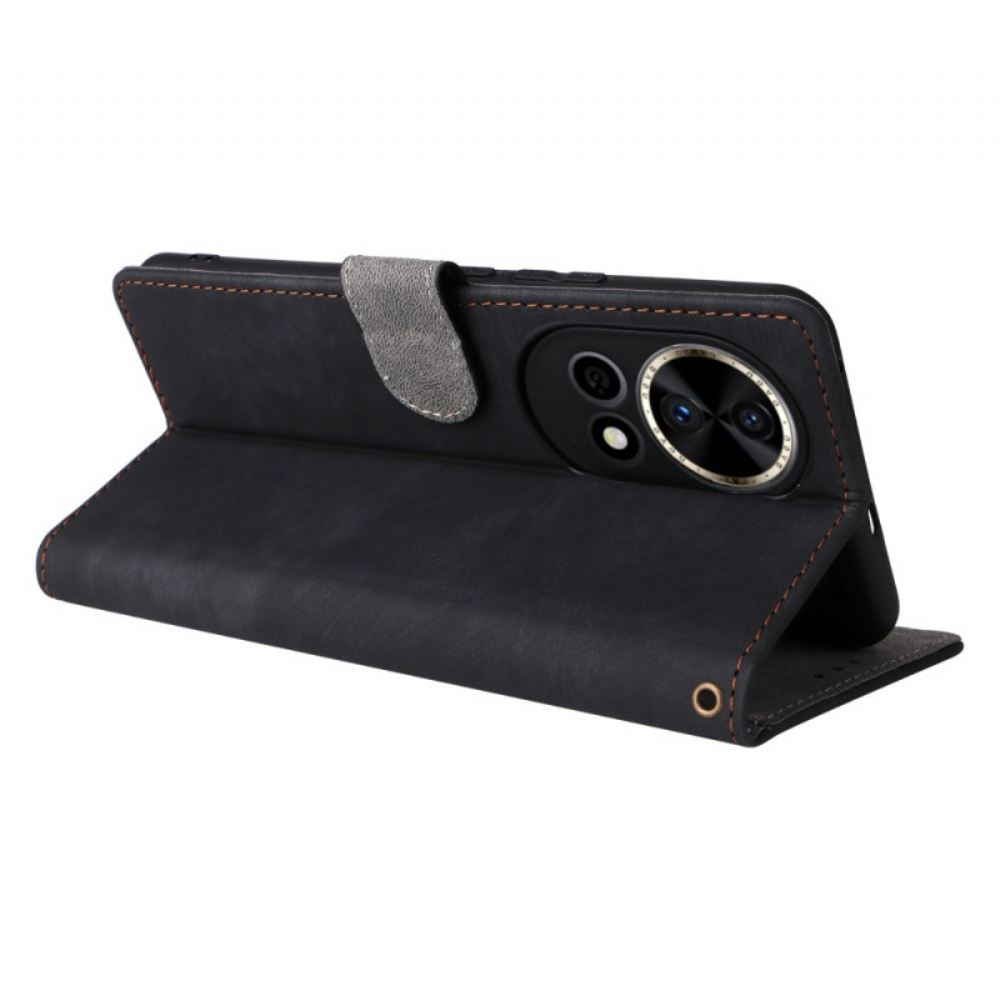 Peněženková Pouzdra Huawei Nova 13 Kryty Na Mobil Peněženka S Rfid Semišovým Efektem