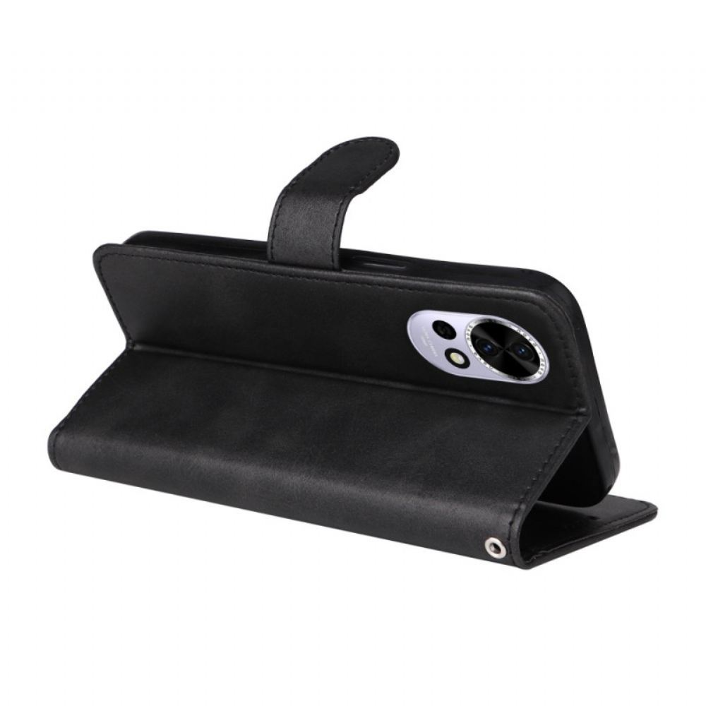 Peněženková Pouzdra Huawei Nova 13 Řemínek Z Umělé Kůže