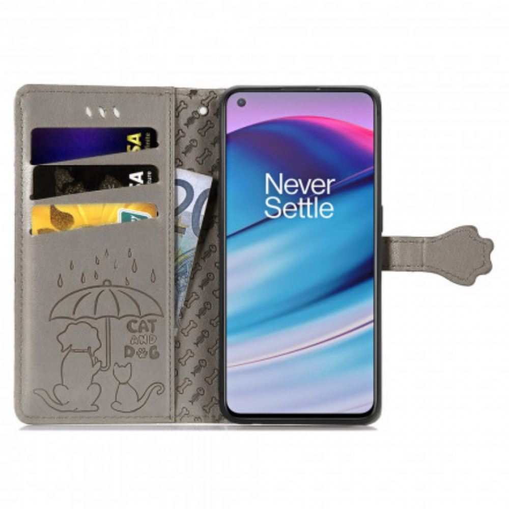 Flipové Pouzdro Na OnePlus Nord CE 5G Animovaná Zvířata