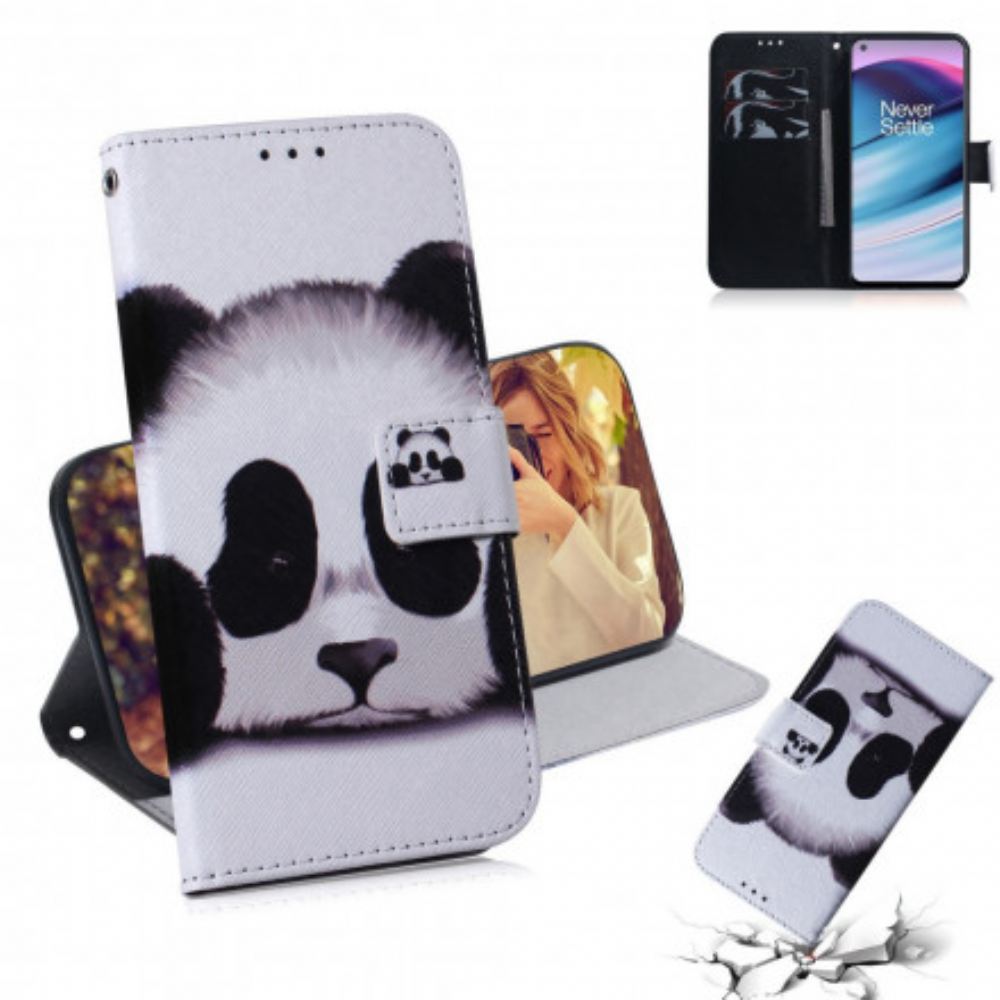 Flipové Pouzdro Na OnePlus Nord CE 5G Panda Tvář