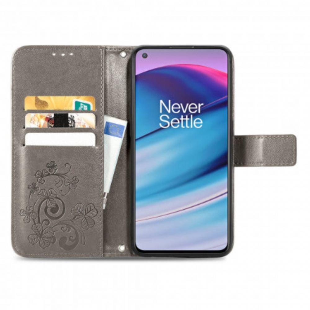 Flipové Pouzdro Na OnePlus Nord CE 5G Čtyřlístek