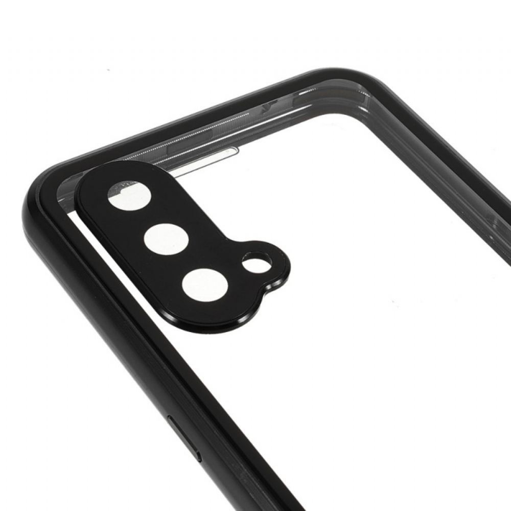 Kryt Na OnePlus Nord CE 5G Dvě Strany Magnetického Tvrzeného Skla A Kovu