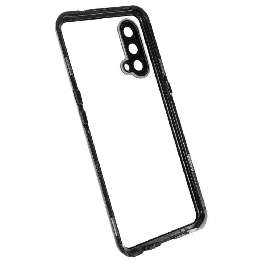 Kryt Na OnePlus Nord CE 5G Dvě Strany Magnetického Tvrzeného Skla A Kovu