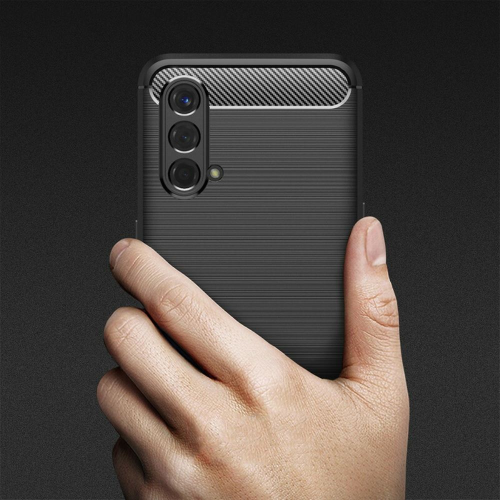 Kryt Na OnePlus Nord CE 5G Kartáčované Uhlíkové Vlákno