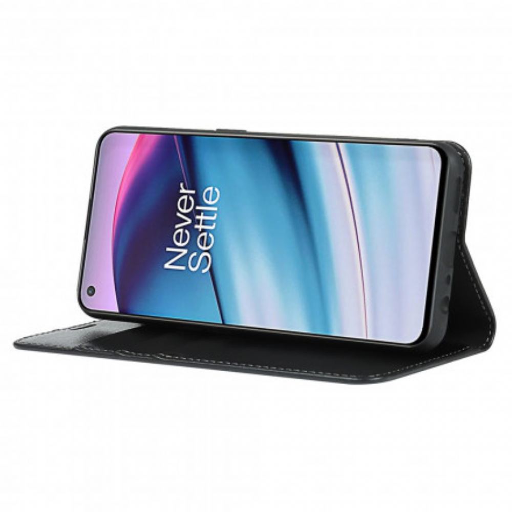 Kryty Na Mobil Na OnePlus Nord CE 5G Flipové Pouzdro Pravá Kůže