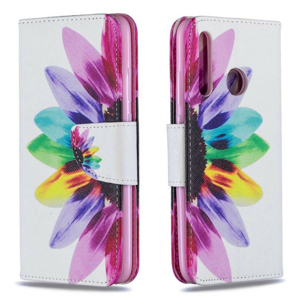 Flipové Pouzdro Na Huawei P Smart Plus 2019 Květina Akvarelu