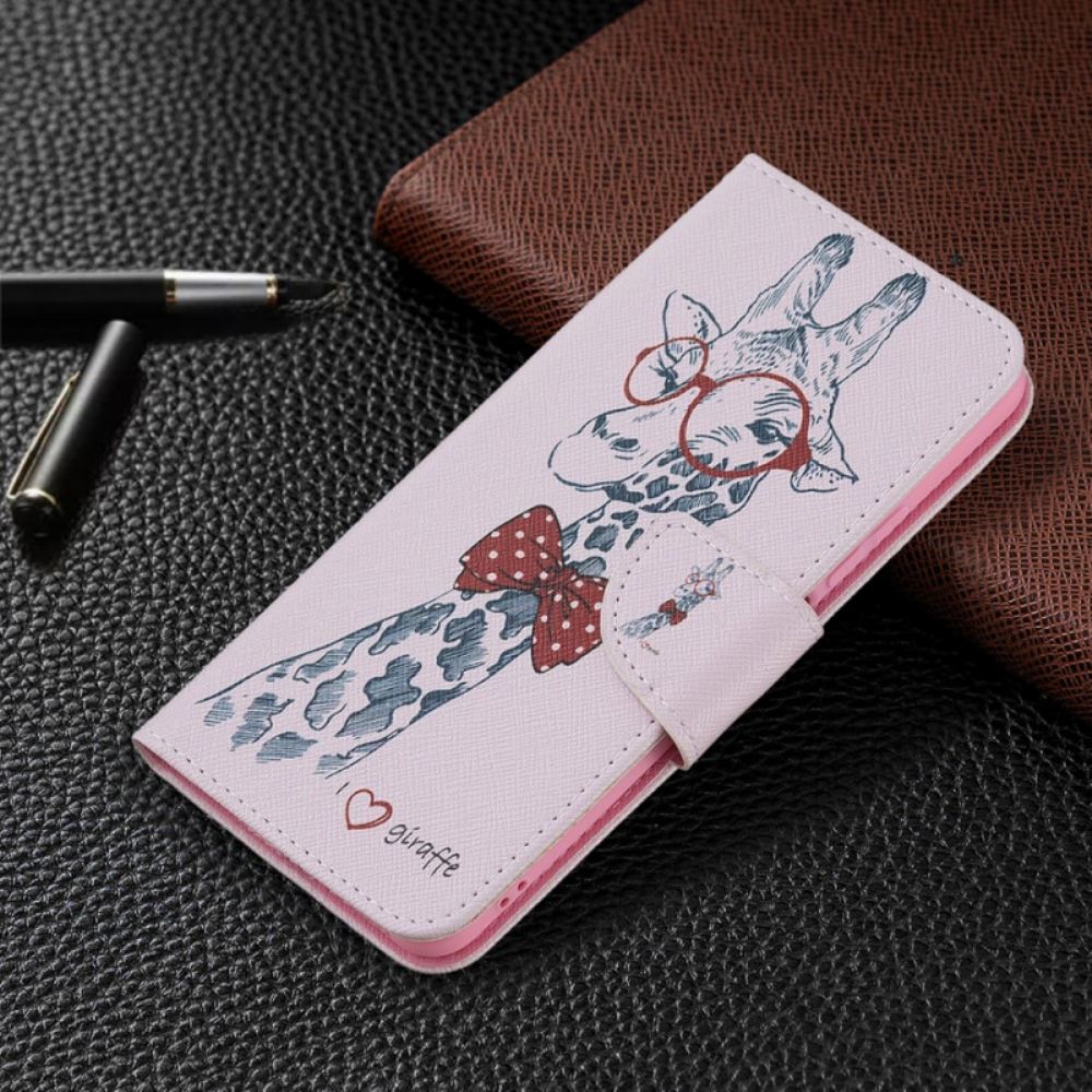 Flipové Pouzdro Na Xiaomi Mi 11 Lite 5G NE / Mi 11 Lite 4G / 5G Chytrá Žirafa
