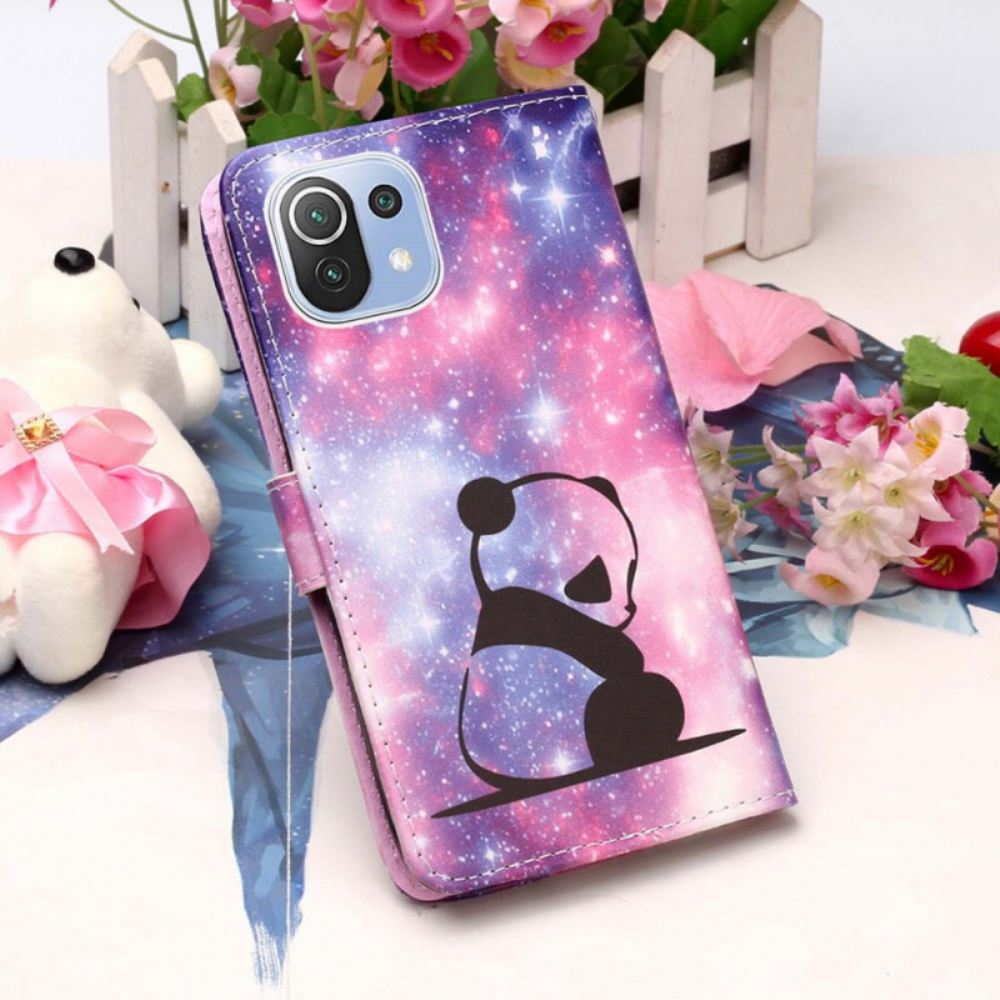 Flipové Pouzdro Na Xiaomi Mi 11 Lite 5G NE / Mi 11 Lite 4G / 5G Galaxie Panda