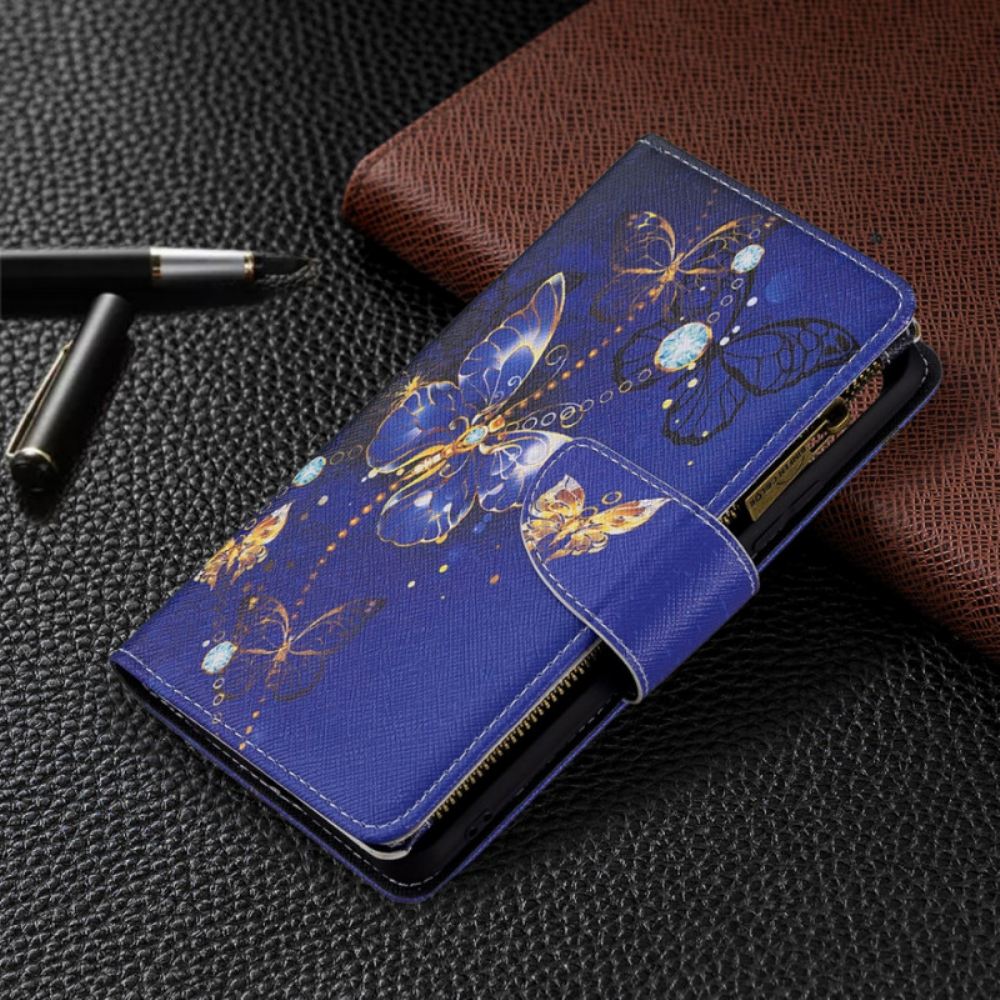 Flipové Pouzdro Na Xiaomi Mi 11 Lite 5G NE / Mi 11 Lite 4G / 5G Kapsa Na Zip S Motýly