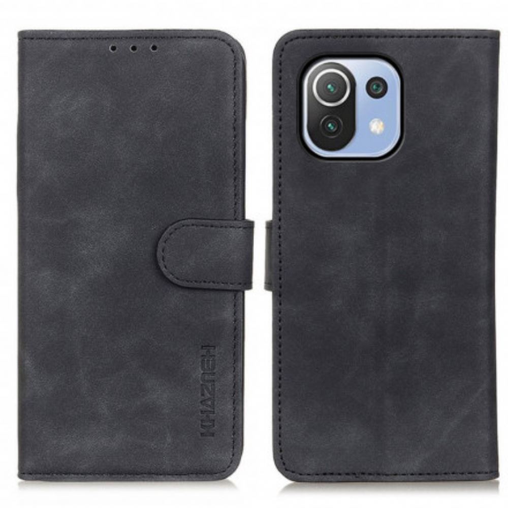 Flipové Pouzdro Na Xiaomi Mi 11 Lite 5G NE / Mi 11 Lite 4G / 5G Khazneh Vintage Kožený Efekt