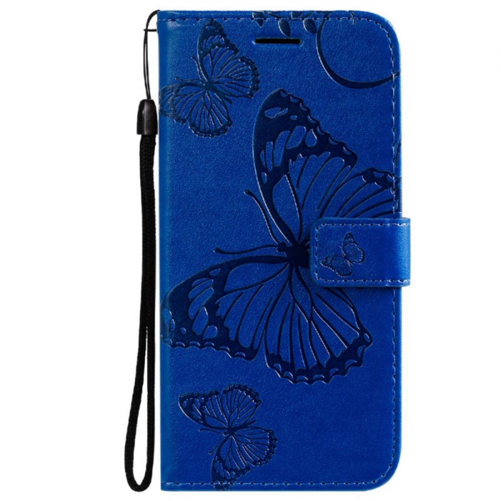 Flipové Pouzdro Na Xiaomi Mi 11 Lite 5G NE / Mi 11 Lite 4G / 5G Na Lana Obří Motýli
