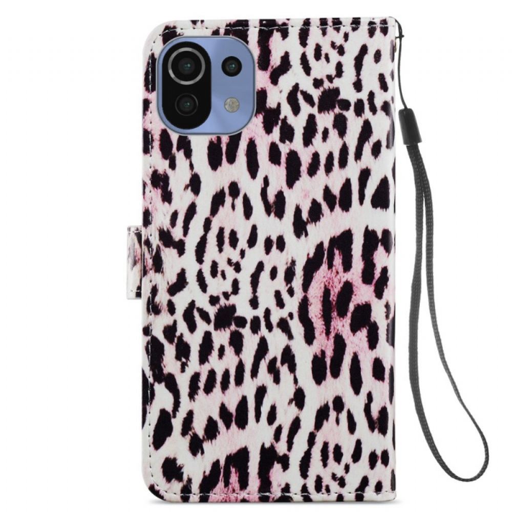 Flipové Pouzdro Na Xiaomi Mi 11 Lite 5G NE / Mi 11 Lite 4G / 5G Leopardí Tisk