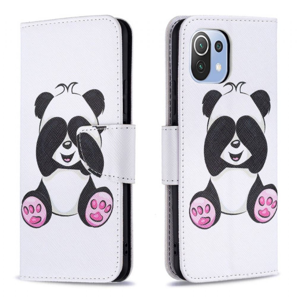 Flipové Pouzdro Na Xiaomi Mi 11 Lite 5G NE / Mi 11 Lite 4G / 5G Panda Zábava