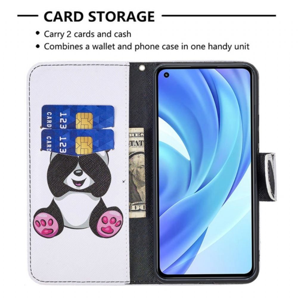 Flipové Pouzdro Na Xiaomi Mi 11 Lite 5G NE / Mi 11 Lite 4G / 5G Panda Zábava