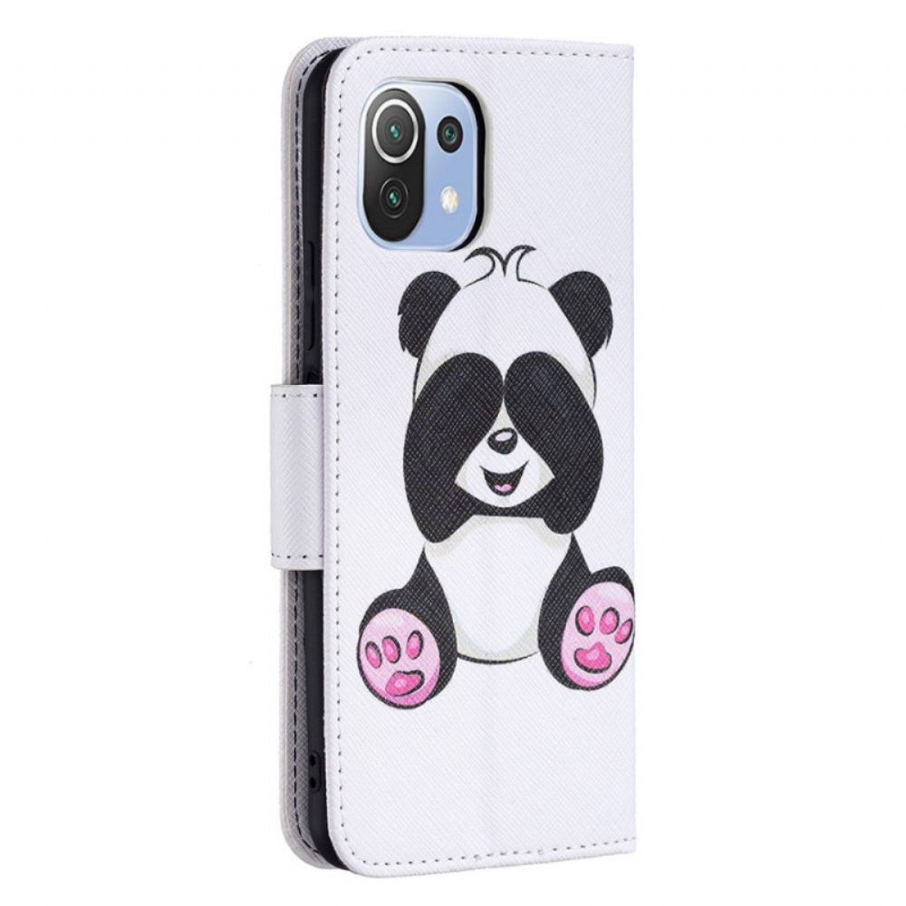 Flipové Pouzdro Na Xiaomi Mi 11 Lite 5G NE / Mi 11 Lite 4G / 5G Panda Zábava