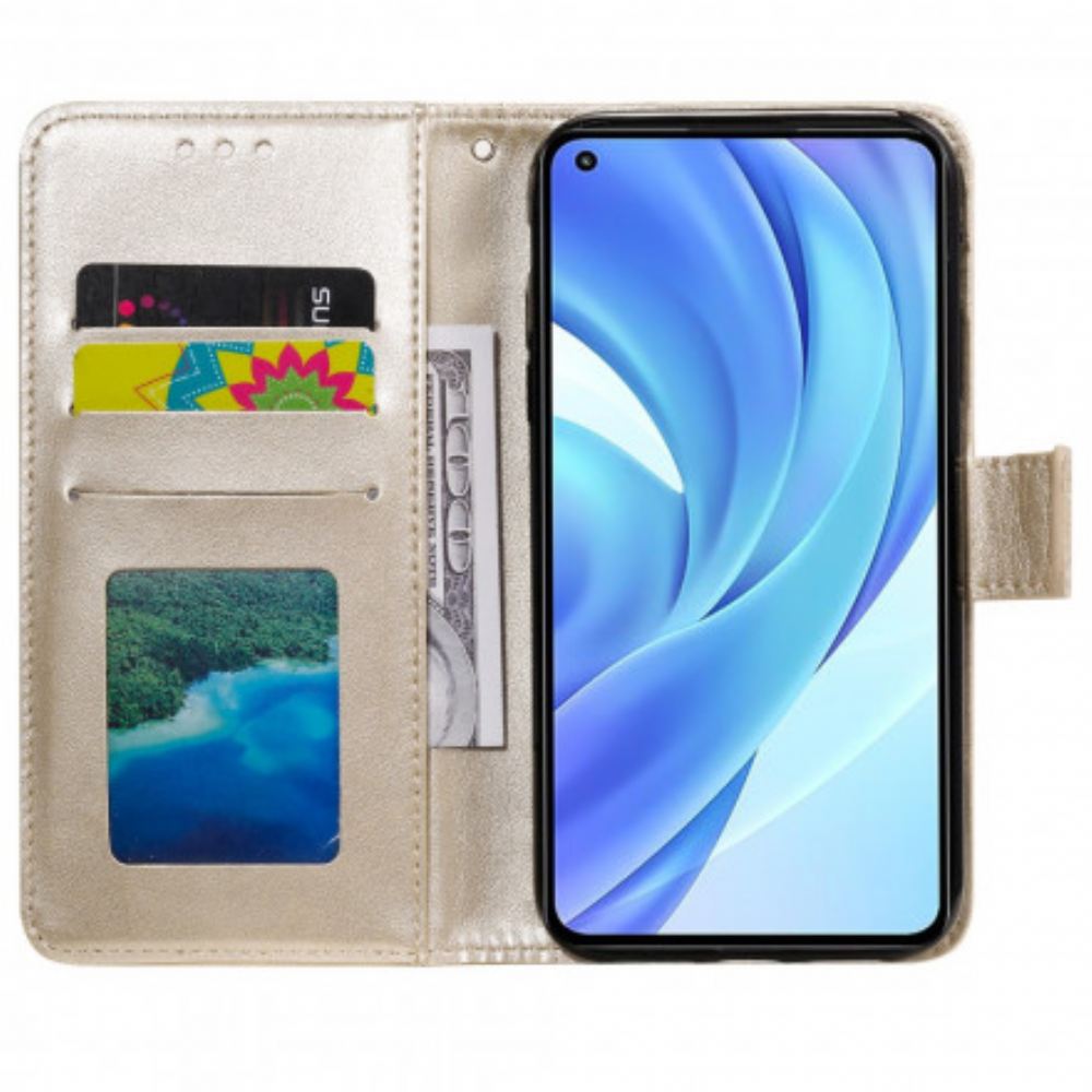 Flipové Pouzdro Na Xiaomi Mi 11 Lite 5G NE / Mi 11 Lite 4G / 5G Sluneční Mandala