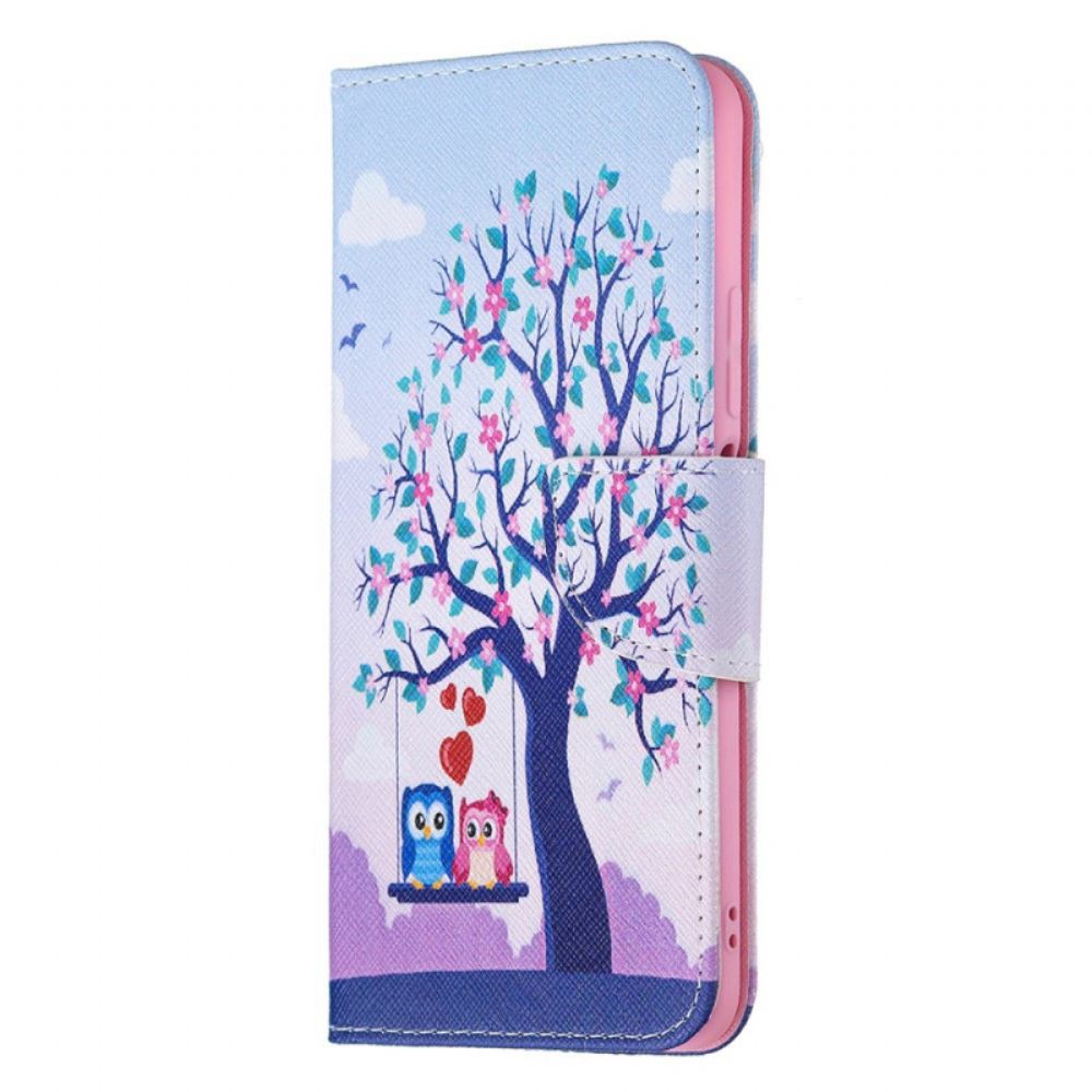 Flipové Pouzdro Na Xiaomi Mi 11 Lite 5G NE / Mi 11 Lite 4G / 5G Sovy Na Houpačce