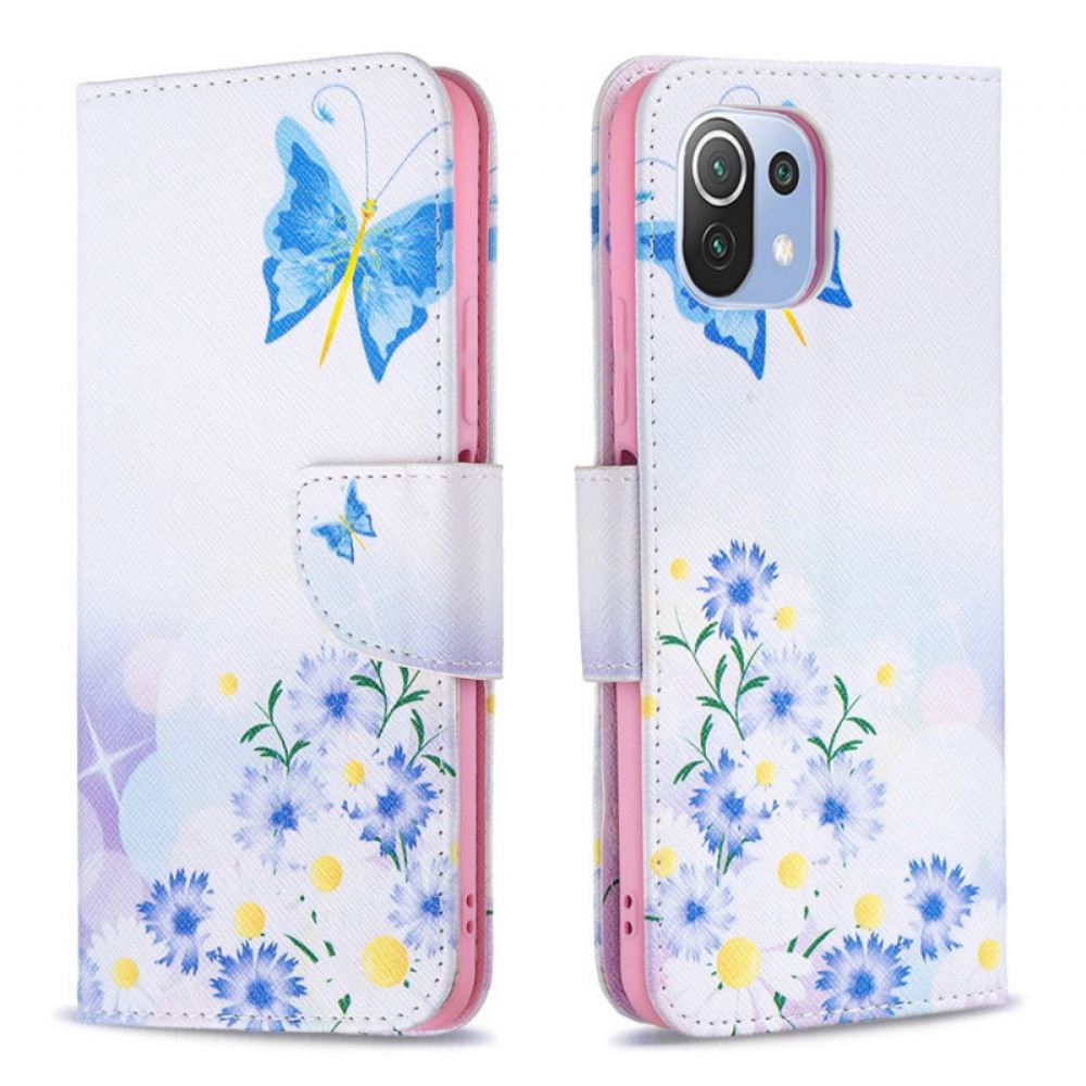 Flipové Pouzdro Na Xiaomi Mi 11 Lite 5G NE / Mi 11 Lite 4G / 5G Vysněné Motýly