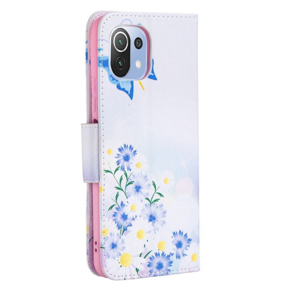 Flipové Pouzdro Na Xiaomi Mi 11 Lite 5G NE / Mi 11 Lite 4G / 5G Vysněné Motýly