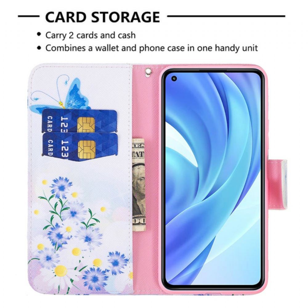 Flipové Pouzdro Na Xiaomi Mi 11 Lite 5G NE / Mi 11 Lite 4G / 5G Vysněné Motýly