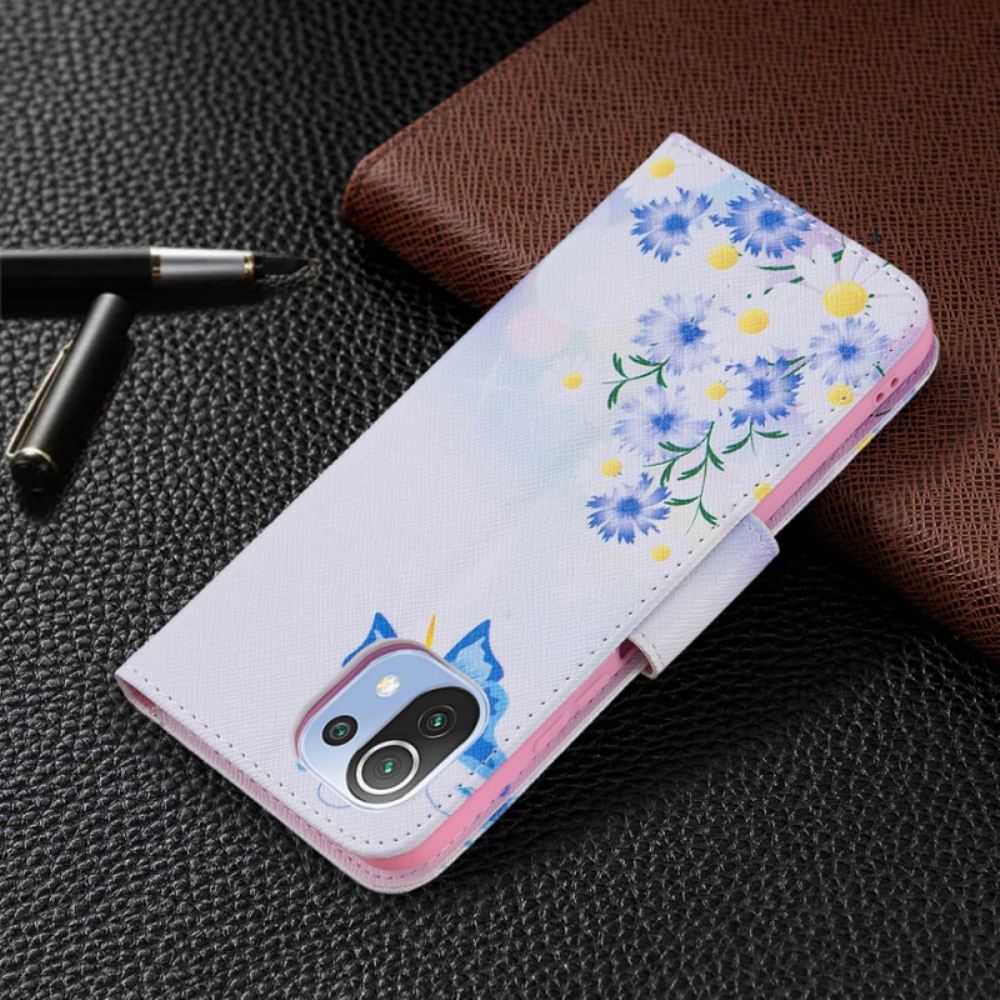 Flipové Pouzdro Na Xiaomi Mi 11 Lite 5G NE / Mi 11 Lite 4G / 5G Vysněné Motýly