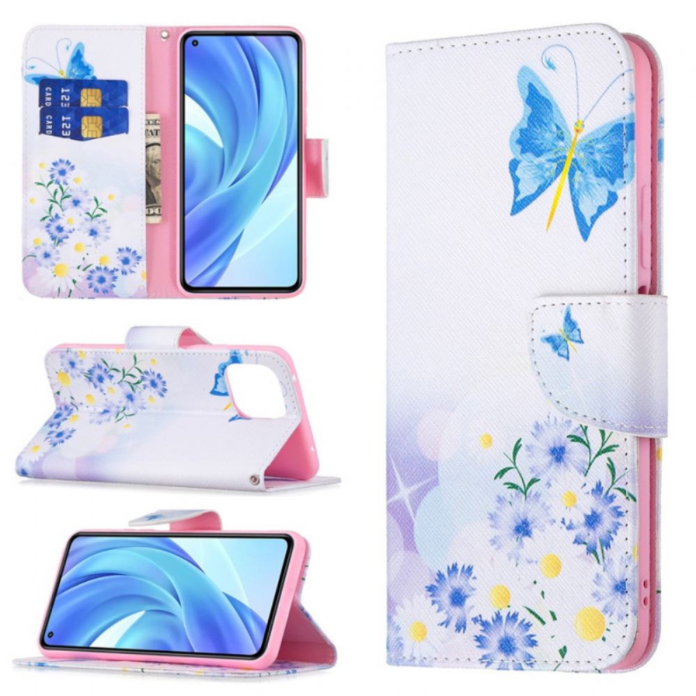 Flipové Pouzdro Na Xiaomi Mi 11 Lite 5G NE / Mi 11 Lite 4G / 5G Vysněné Motýly