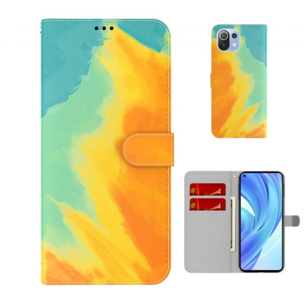 Kožené Pouzdro Na Xiaomi Mi 11 Lite 5G NE / Mi 11 Lite 4G / 5G Jasné Barvy