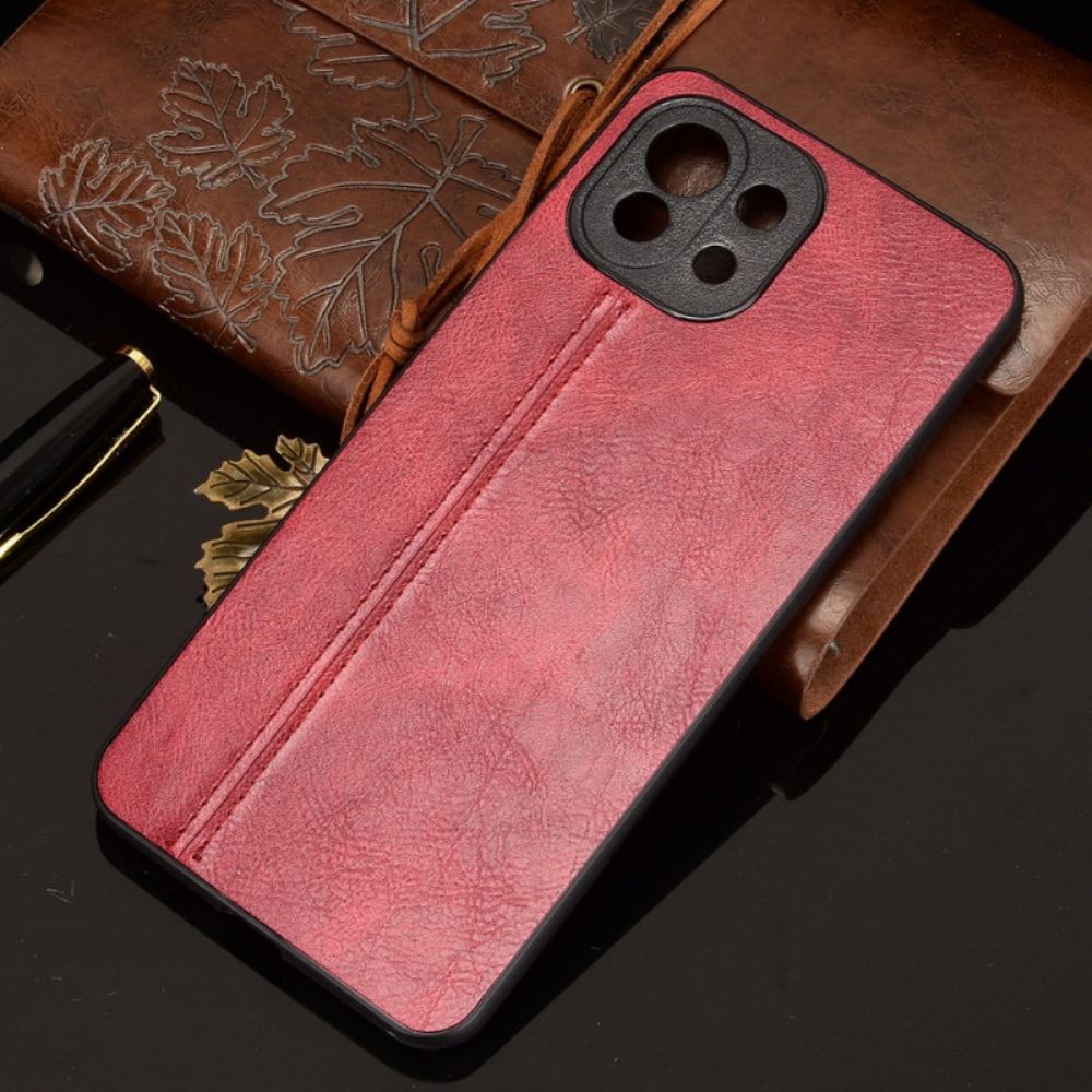 Kryt Na Xiaomi Mi 11 Lite 5G NE / Mi 11 Lite 4G / 5G Efekt Kůže Ve Švu