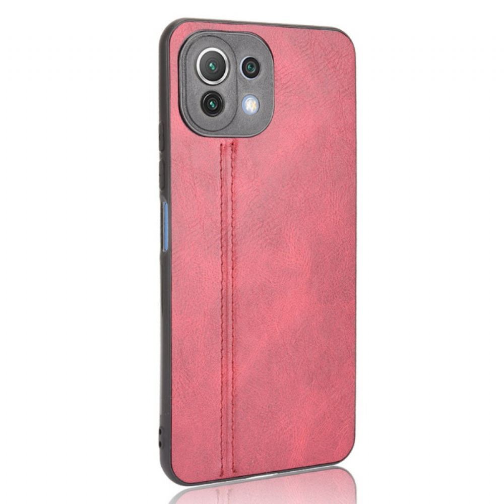 Kryt Na Xiaomi Mi 11 Lite 5G NE / Mi 11 Lite 4G / 5G Efekt Kůže Ve Švu