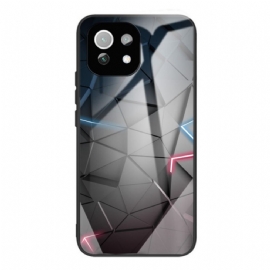 Kryt Na Xiaomi Mi 11 Lite 5G NE / Mi 11 Lite 4G / 5G Geometrie Z Tvrzeného Skla