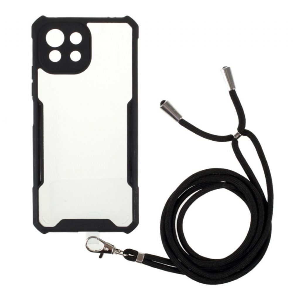 Kryt Na Xiaomi Mi 11 Lite 5G NE / Mi 11 Lite 4G / 5G Hybrid S Barevným Kabelem