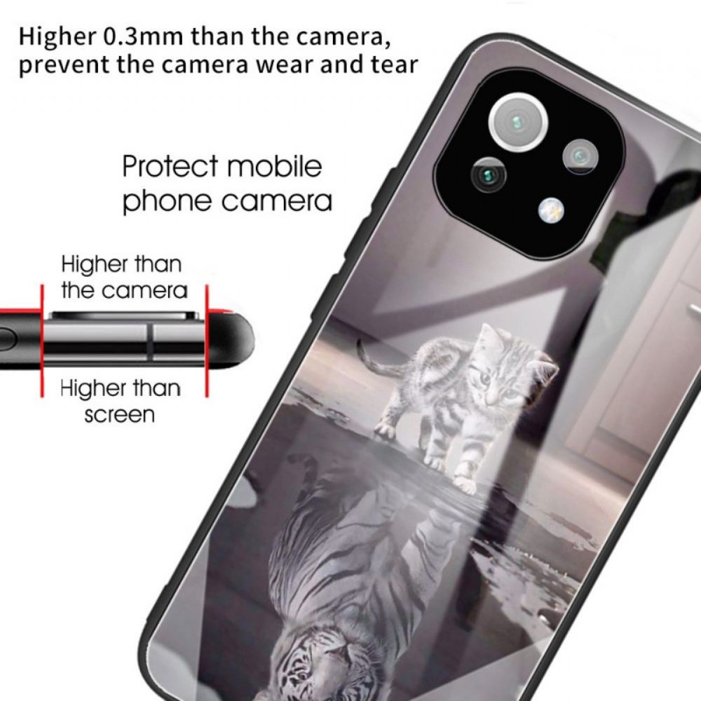 Kryt Na Xiaomi Mi 11 Lite 5G NE / Mi 11 Lite 4G / 5G Tvrzené Sklo Kitten Dream