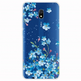 Kryt Na Xiaomi Redmi 8A Kytice Modrých Květin