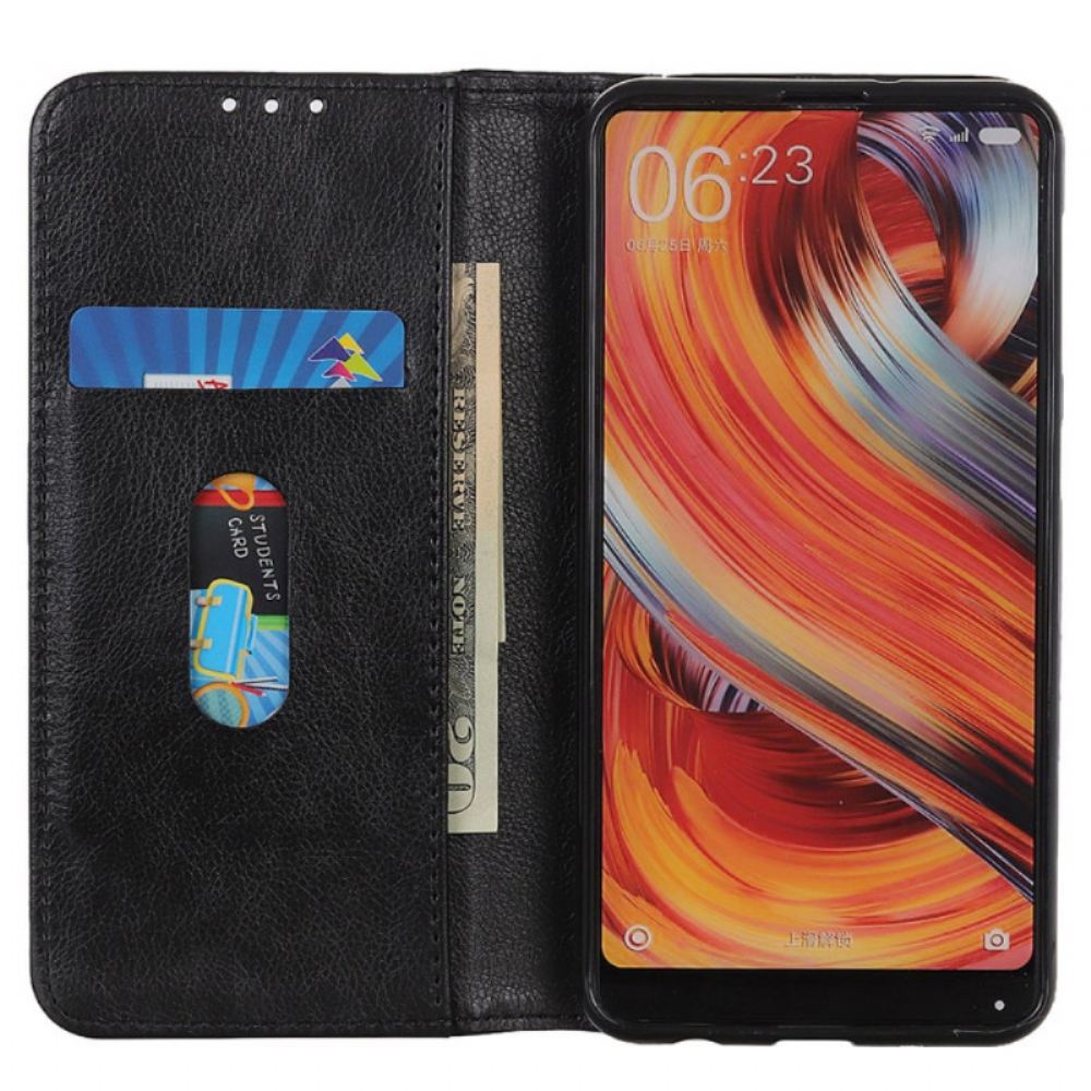 Kožené Pouzdro Folio Google Pixel 9 Pro Xl Kůže Litchi S Texturou