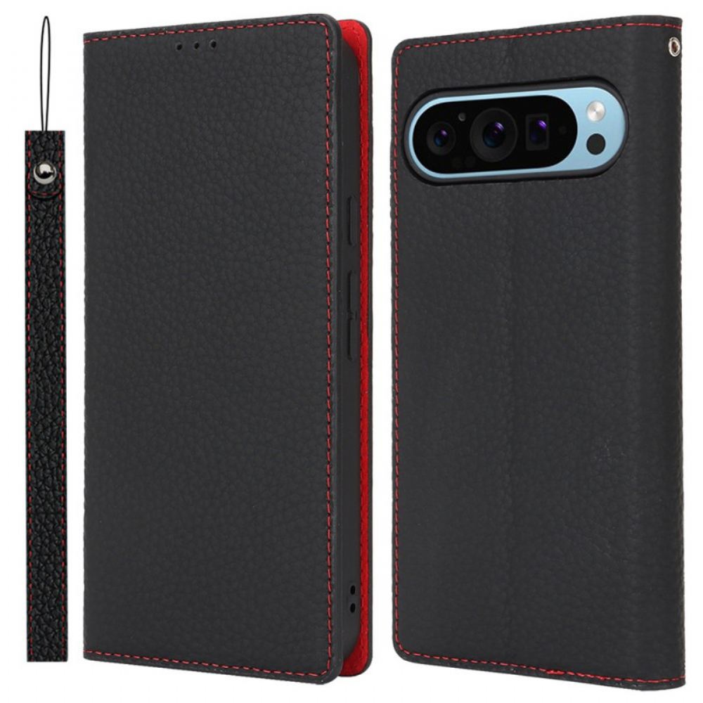 Kožené Pouzdro Folio Na Google Pixel 9 Pro Xl Luxus