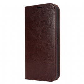 Kožené Pouzdro Folio Na Google Pixel 9 Pro Xl Štípaná Kůže