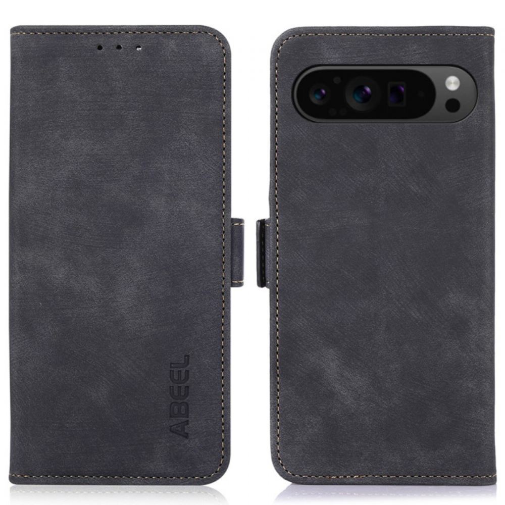 Kožený Kryt Google Pixel 9 Pro Xl Abeel Vintage Umělá Kůže